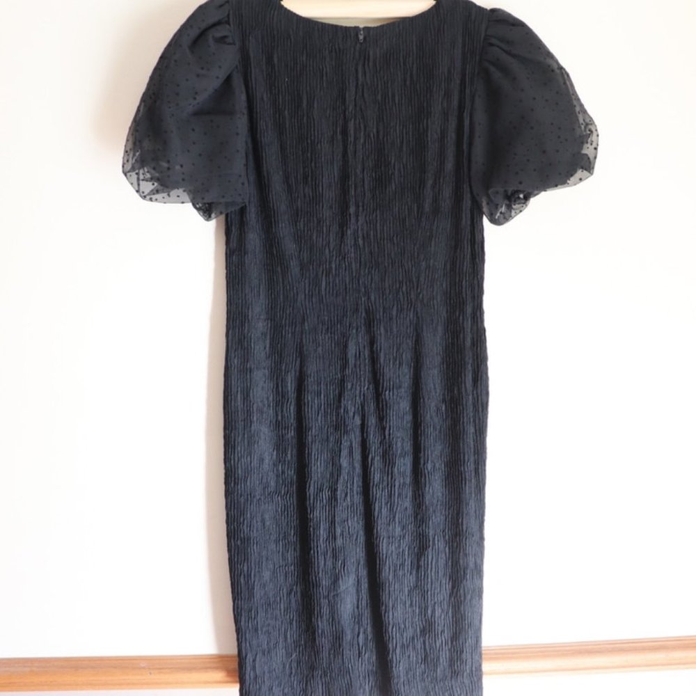 Vintage Leslie Fay Dress Black Size 10 - Picture 5 of 6